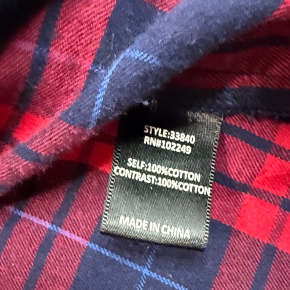 Skies Are Blue Red and Blue Plaid Shirt - Picture 7 of 9